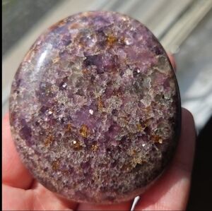 Lepidolite Palm Stone